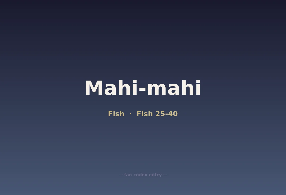 Mahi-mahi
