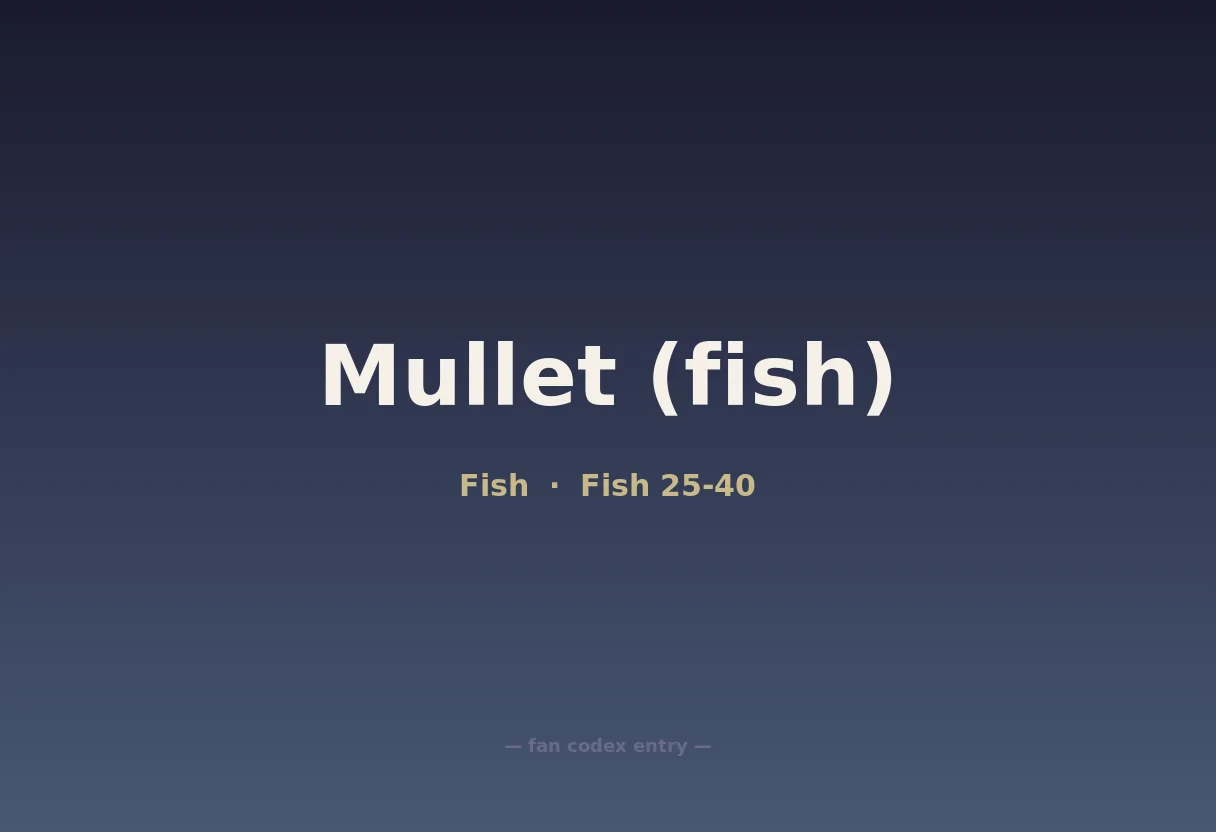 Mullet (fish)